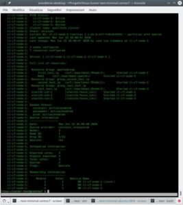 centos 7: pcs status